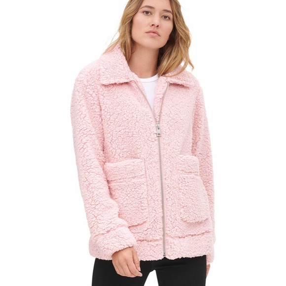 Levi's Jackets & Blazers - Levi's Women’s Oversized Sherpa Bomber Jacket Pink Small